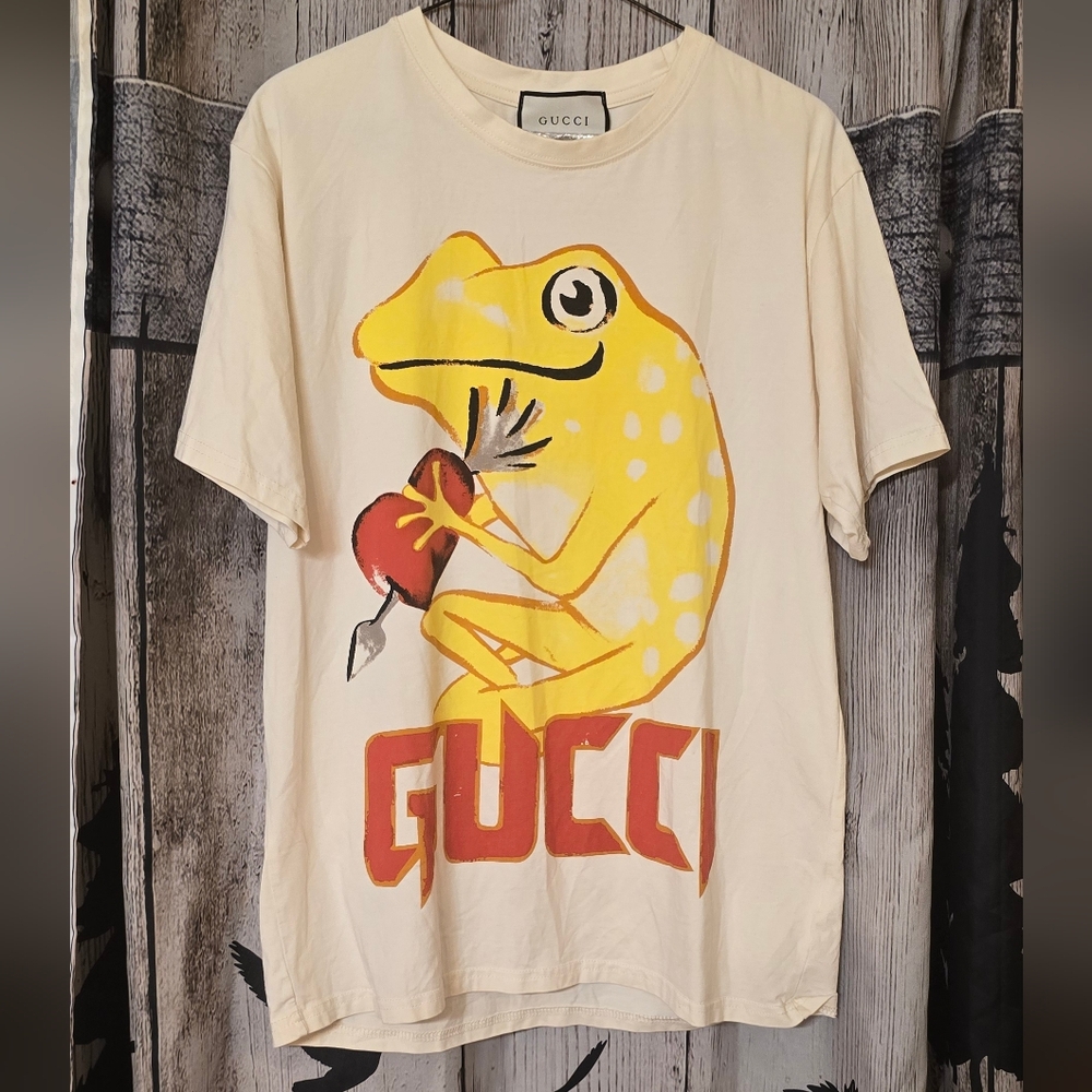 Mens Gucci Frog Tshirt Sz XL
